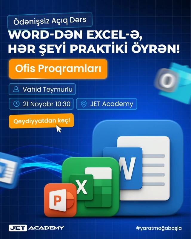 Ofis proqramlarını peşəkar səviyyədə mənimsəməyə hazırsan?
