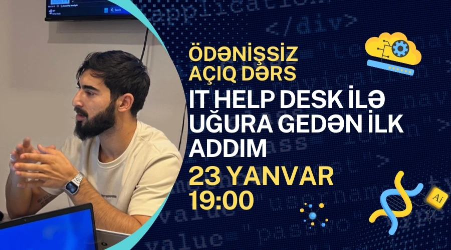 IT Help Desk üzrə Ödənişsiz Açıq Dərs