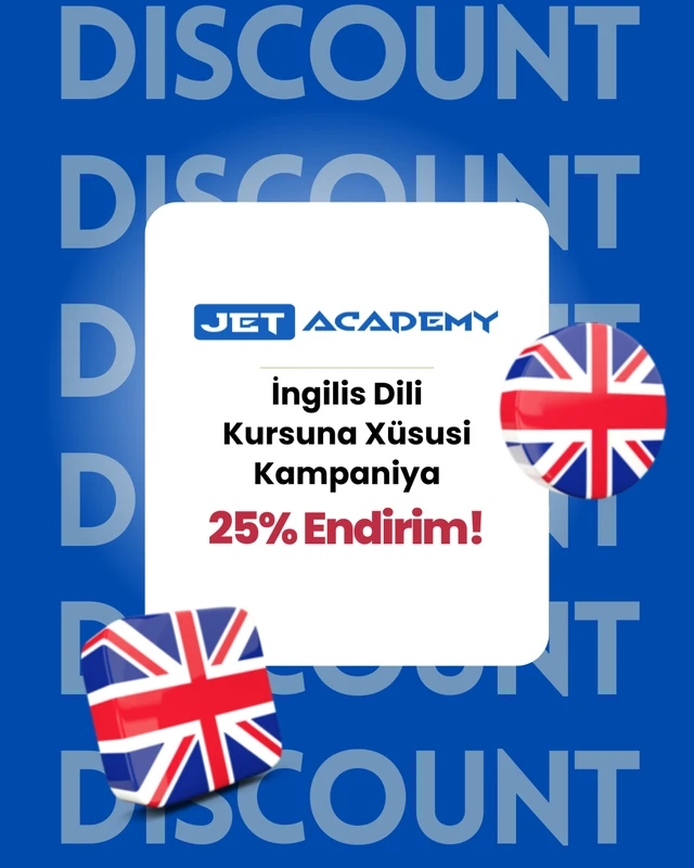 İngilis Dili Kursuna Xüsusi Kampaniya – 25% Endirim!