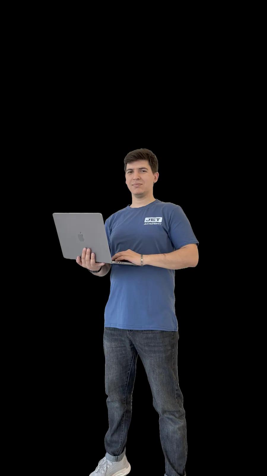 JET Academy student learning programming